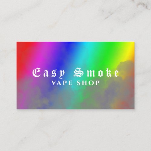 Corolful Smoke Vape Shop Business Card