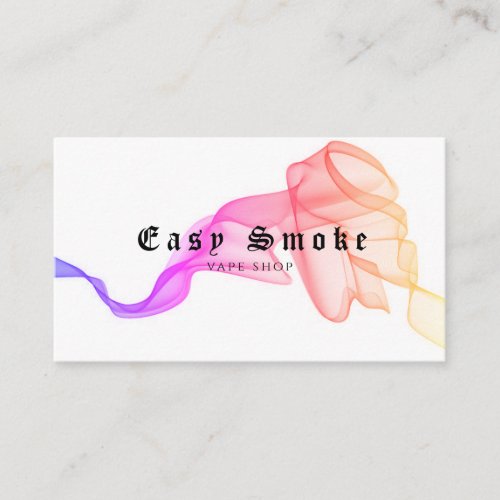 Corolful Smoke Vape Shop Business Card