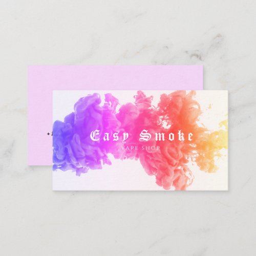 Corolful Smoke Vape Shop Business Card