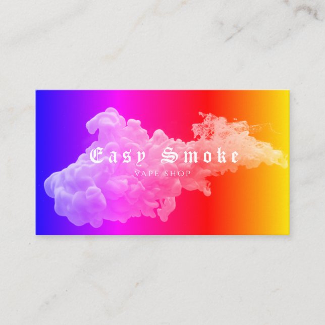 Corolful Smoke Vape Shop Business Card (Front)