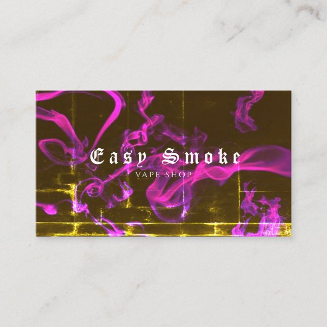 Corolful Smoke Vape Shop Business Card (Front)