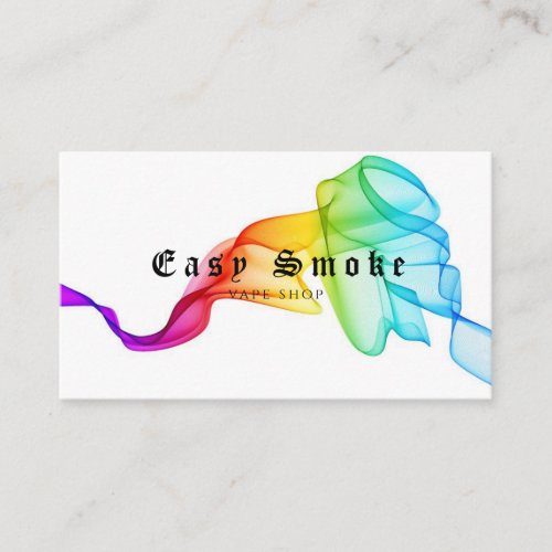 Corolful Smoke Vape Shop Business Card