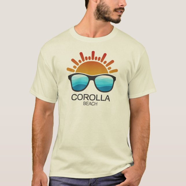 Corolla Beach North Carolina Sunglasses T-Shirt (Front)