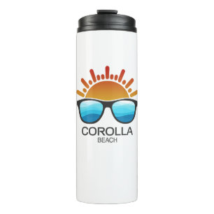Corolla Beach North Carolina Sunglasses Thermal Tumbler