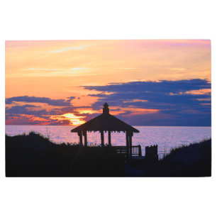 Corolla Beach Sunrise Metal Wall Art