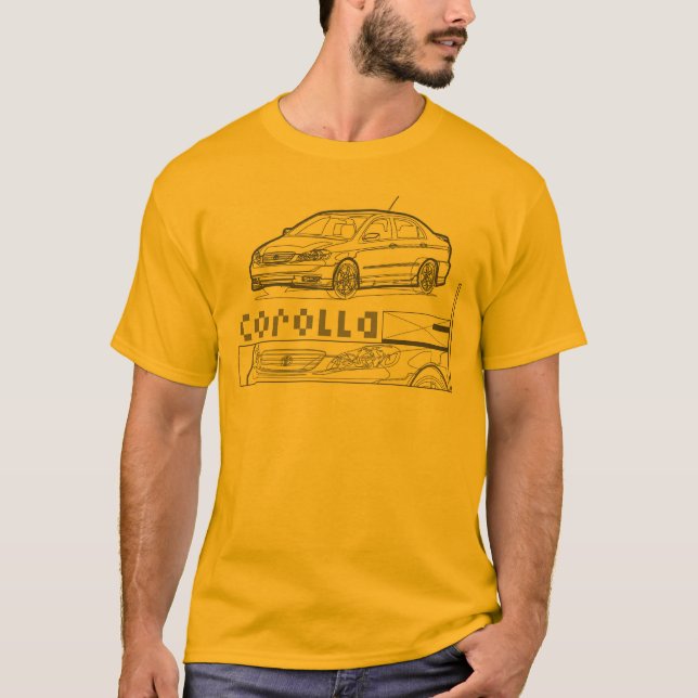 Corolla Black T-Shirt (Front)