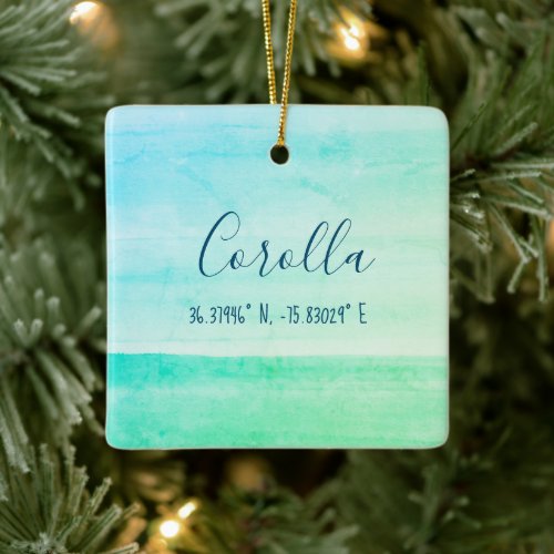 Corolla NC The Outer Banks Personalized Ornament