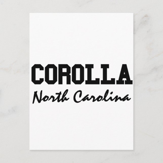 Corolla North Carolina Postcard (Front)