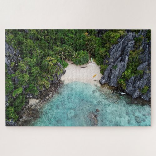 Coron Island Palawan Philippines Aerial Photograph Jigsaw Puzzle