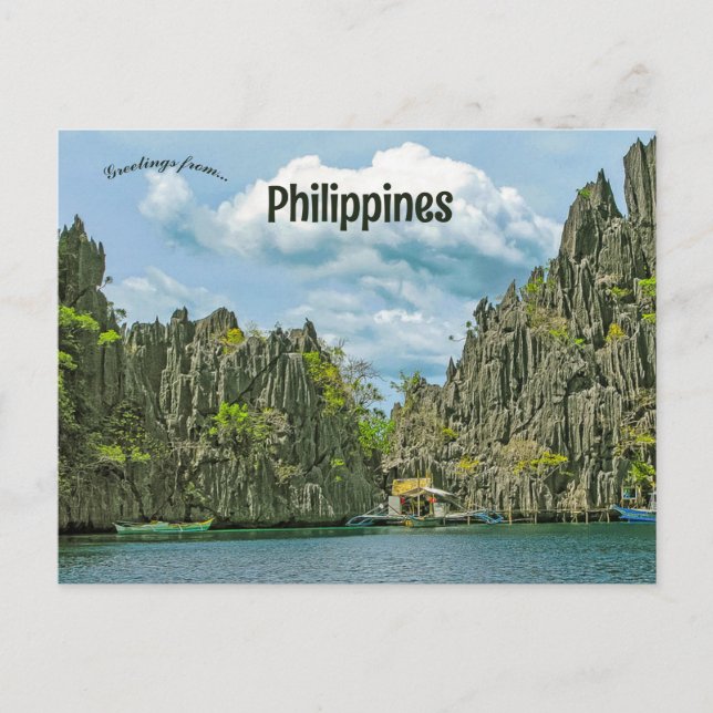 Coron Island Philippines Postcard (Front)
