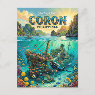 Coron Philippines Postcard