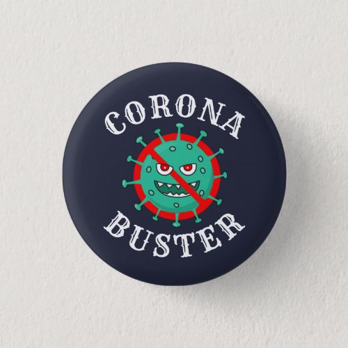 Corona Buster Essential Employee Frontline Fighter Button