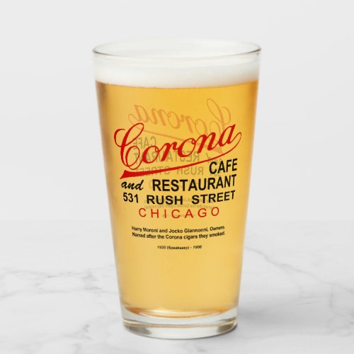 Corona Cafe and Restaurant Chicago IL Glass