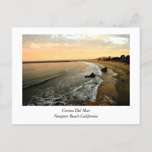 Corona Del Mar Newport Beach California Postcard
