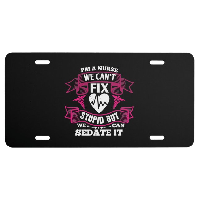 Corona Nurses - America's Nurses License Plate (Front)