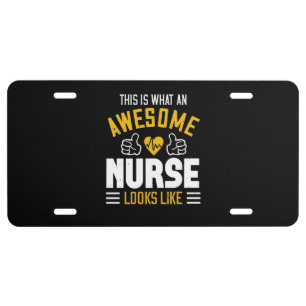 Corona Nurses - Awesome Nurse License Plate