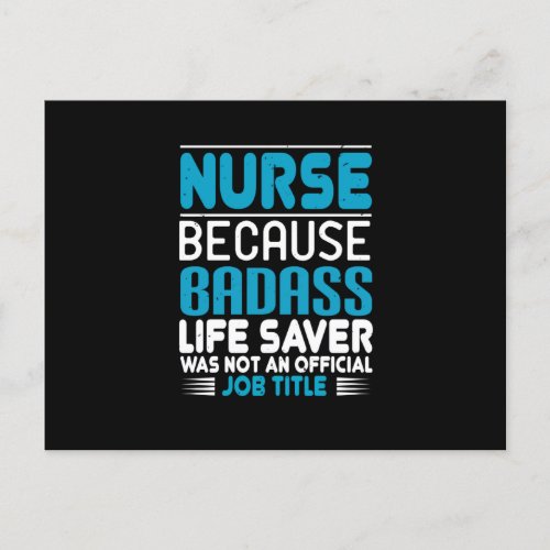 Corona Nurses _ Because Badass Is No Job Postcard