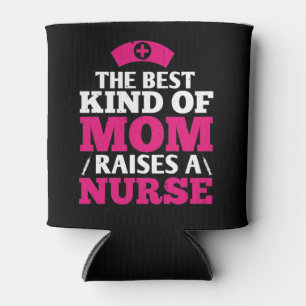 Corona Nurses - Best Mom Raises A Nurse Can Cooler