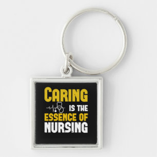 Corona Nurses - Caring Is The Essence Keychain