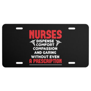 Corona Nurses - Dispense Comfort License Plate
