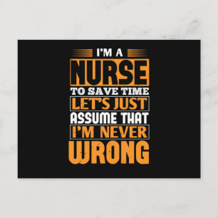 Corona Nurses - Nurse Is Never Wrong Postcard
