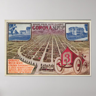 Corona Road Race Advertisement Poster