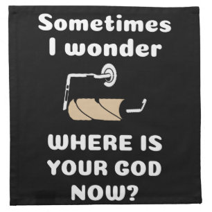 Corona Toilet Paper - Where Is Your God Cloth Napkin