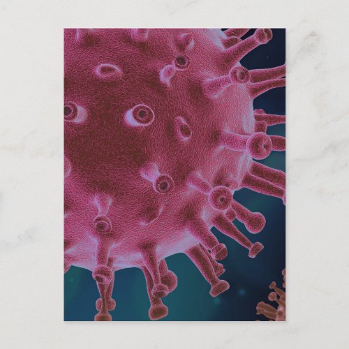 Corona Virus Microbiology Postcard