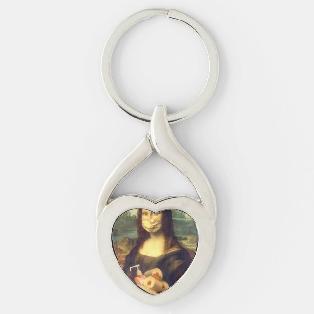 Corona Virus Portrait Keychain (Front)