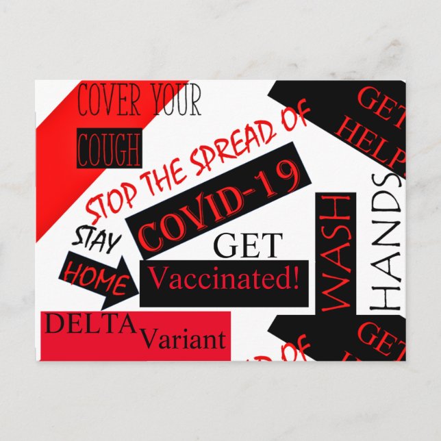 CORONA VIRUS  POSTCARD (Front)