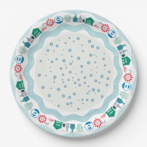 Corona Virus protection Paper Plates