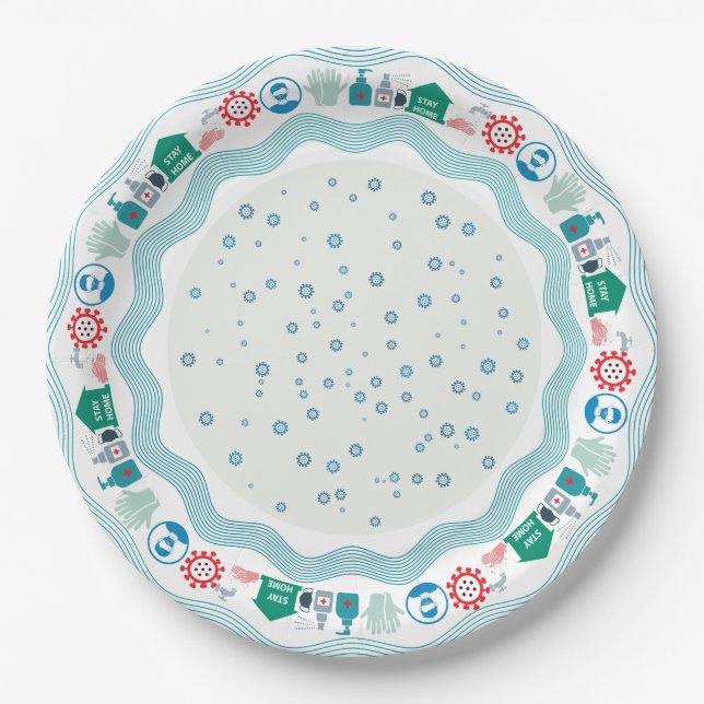 Corona Virus protection Paper Plates (Front)