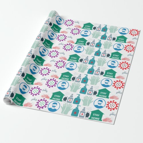 Corona Virus protection Wrapping Paper