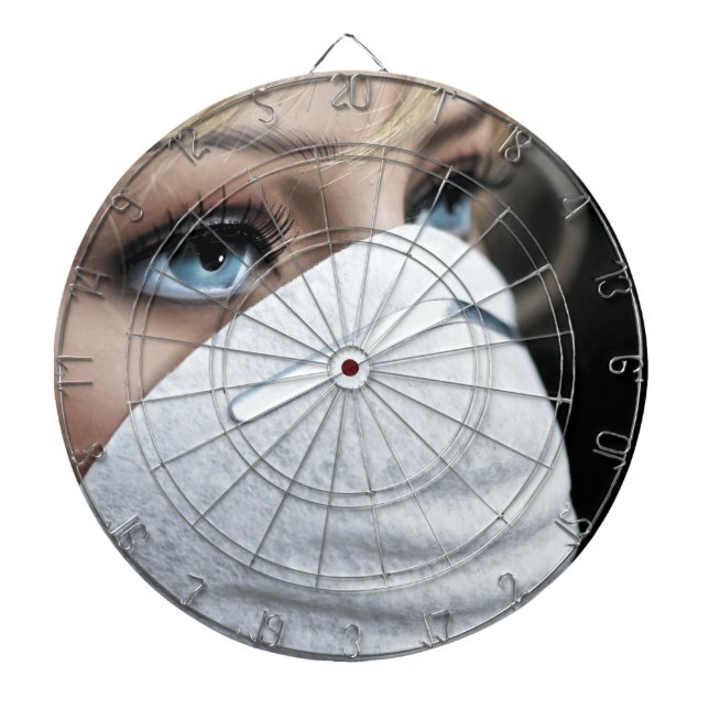Corona Virus Protective Mask Dart Board (Front)