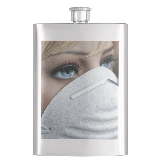 Corona Virus Protective Mask Flask (Front)
