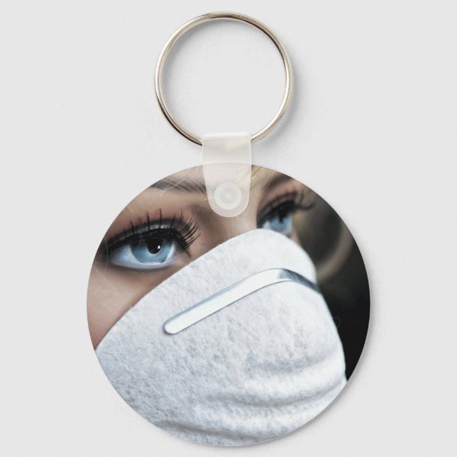 Corona Virus Protective Mask Keychain (Front)