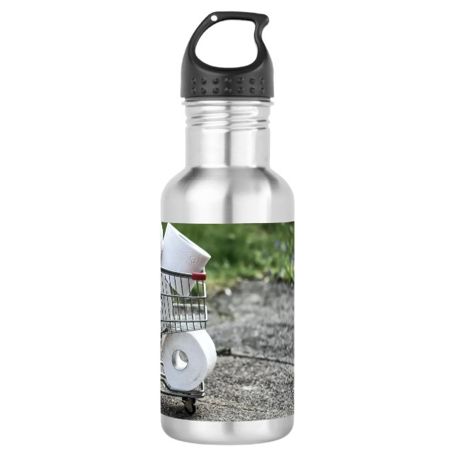Corona Virus Protective Mask Stainless Steel Water Bottle (Front)