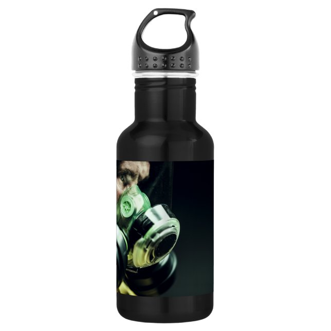 Corona Virus Protective Mask Stainless Steel Water Bottle (Front)