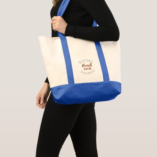 Corona Virus Social Distance Wll Survive COVID_19 Tote Bag