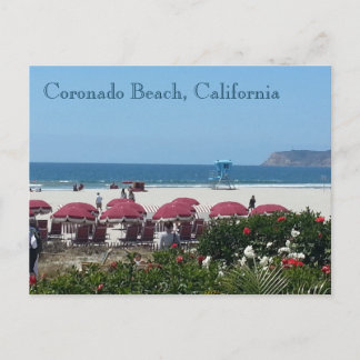 Coronado Beach at Hotel Del Coronado Postcard