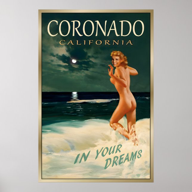 CORONADO BEACH California Original Marilyn Monroe Poster (Front)