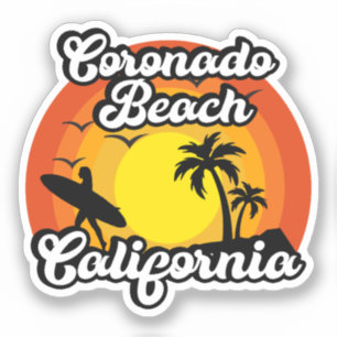 Coronado Beach,California Sticker
