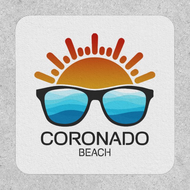 Coronado Beach California Sunglasses Patch (Front)
