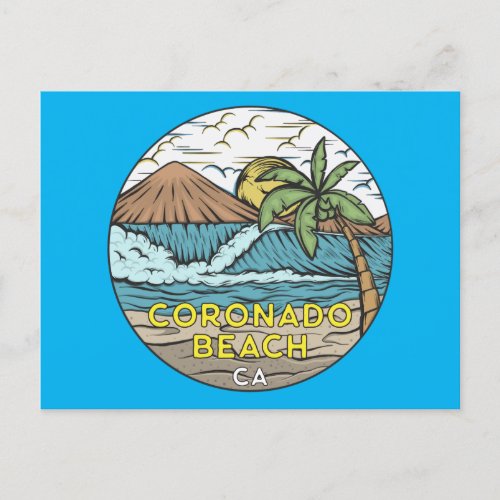 Coronado Beach California Vintage Postcard