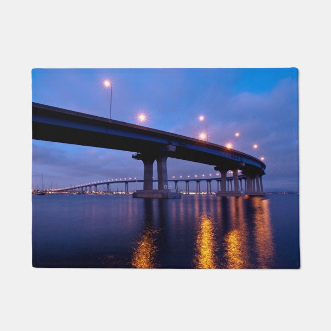 Coronado Bridge at Dusk Doormat (Front)