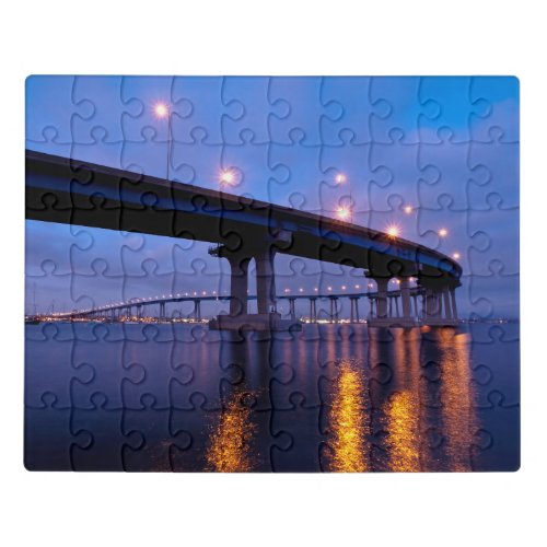 Coronado Bridge at Dusk Jigsaw Puzzle