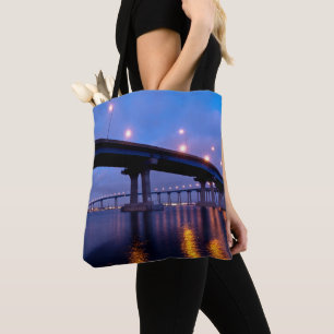 Coronado Bridge at Dusk Tote Bag