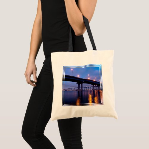 Coronado Bridge at Dusk Tote Bag