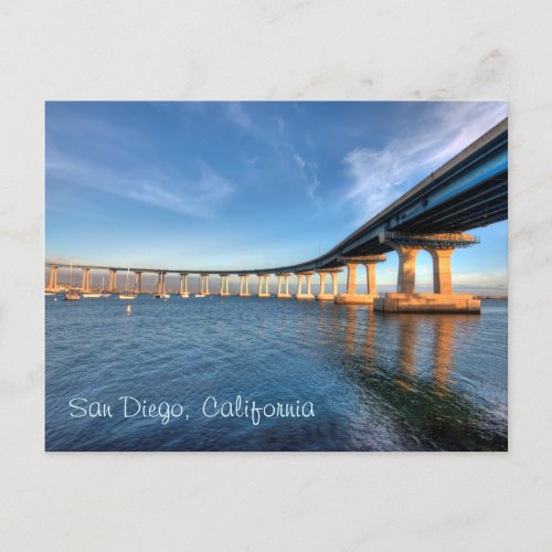 Coronado Bridge in San Diego Postcard
