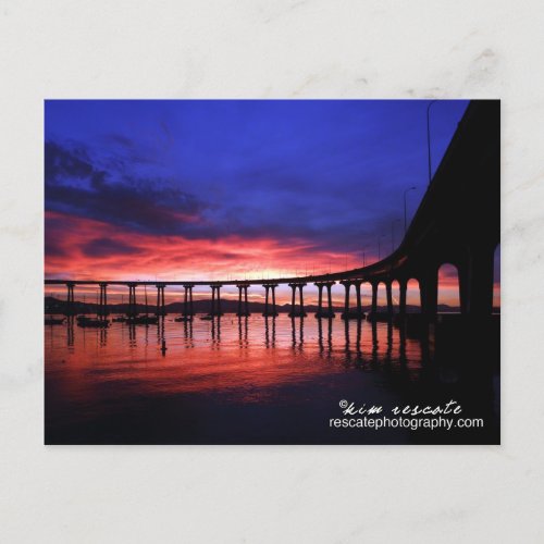 Coronado Bridge Sunrise Postcard